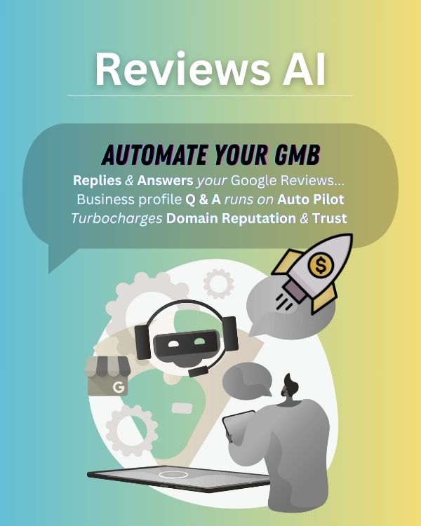 automated GMB reviews and Q & A on your tradesmen website